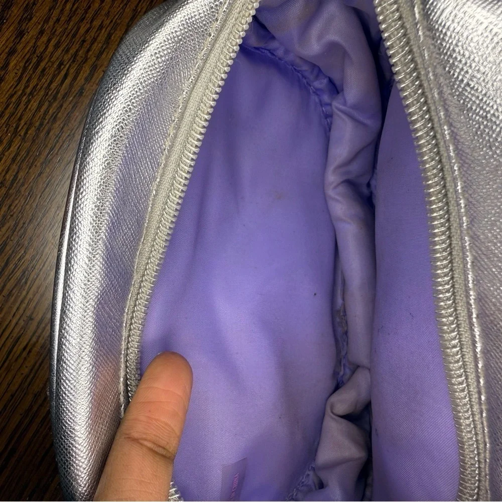 Vince Camuto Silver Cosmetic Bag